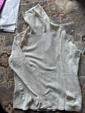 KÜHL Waffle Knit Thermal Hooded Cowl Neck Tunic with Thumbholes